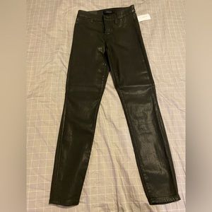 J brand black coated high rise jeans. Size 25. New with tags